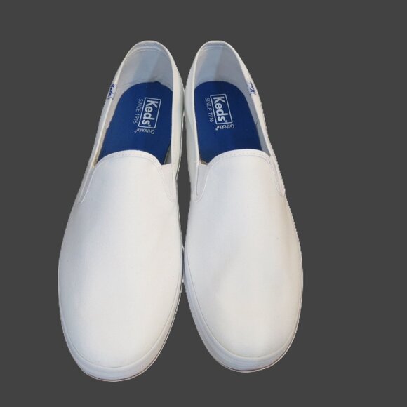 NIB Keds Women's White Champion Slip On Sneaker Ortholite Size 12W - Picture 1 of 6